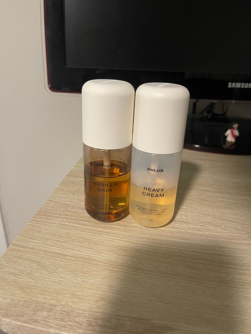 Vanilla Skin & Heavy Cream Travel Fragrance Set - White/Amber